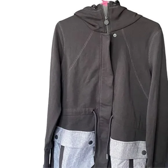 Puma Men's Black/gray Puma Zip Up Hoodie‎ Size large